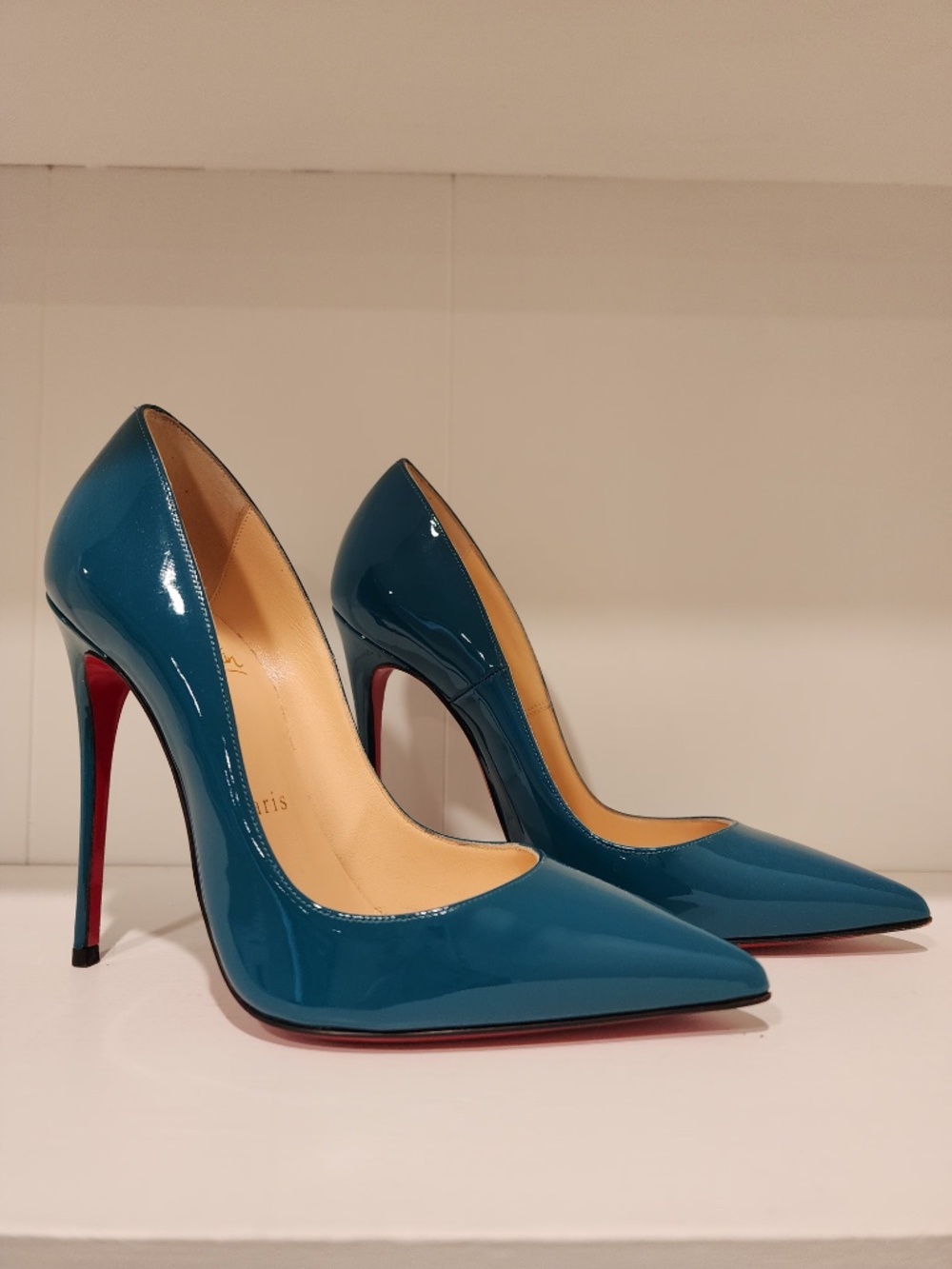 Christian Louboutin So Kate 120 Curacao Blue Patent Leather Pumps - Picture 2 of 10